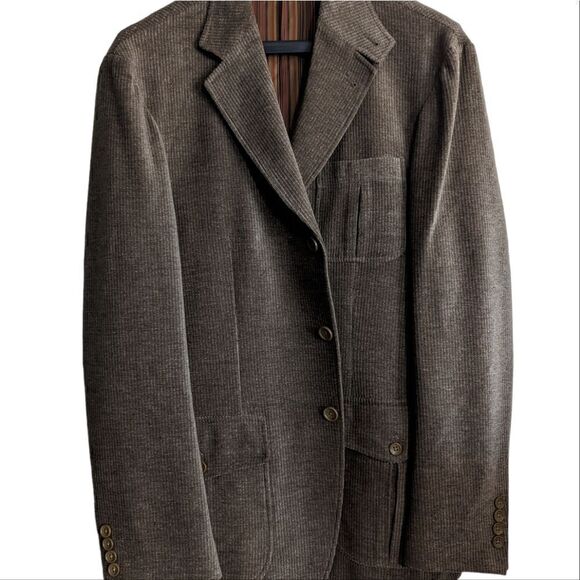 Kroon Men's brown corduroy Causal Sport Coat Size Large (42-44 Inches) - Picture 2 of 6